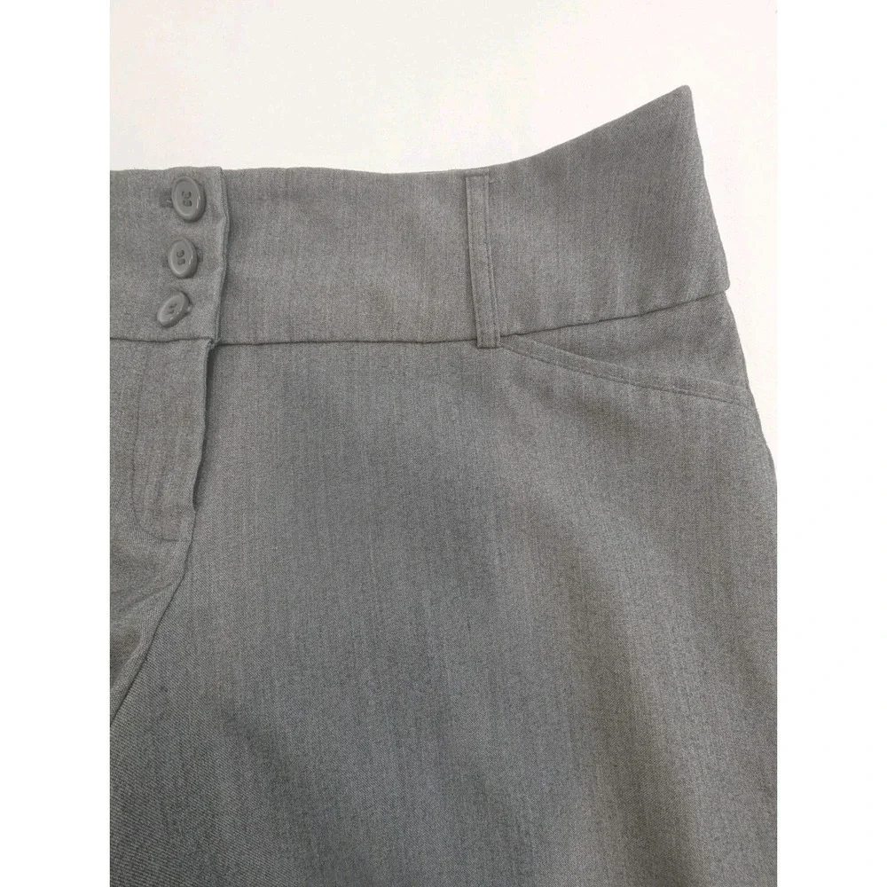 Joe B Benbasset Medium Rise Wide Leg Light Grey Dress Pants Women's Size 7 - Picture 3 of 6